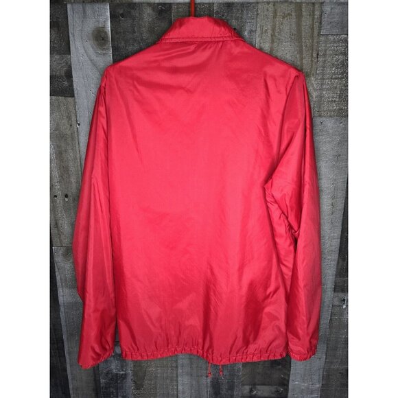 VTG 80s MVP Nylon Jacket Red Nebraska Made in USA Mens Sz Large Clean - Picture 6 of 6